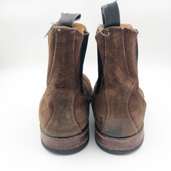 Frye Men's Rich Brown Leather Boots - Picture 5 of 12